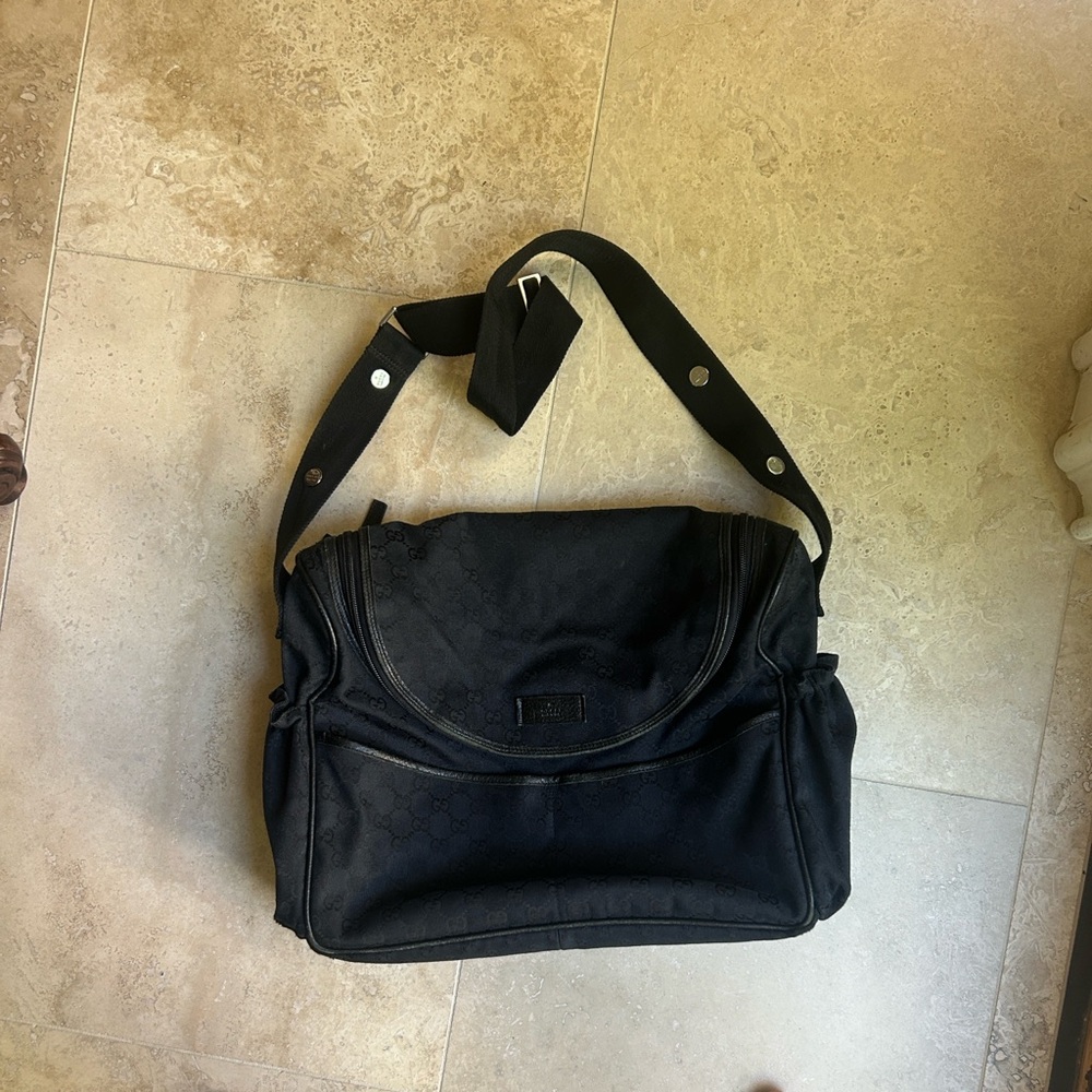 Gucci Black Diaper Bag